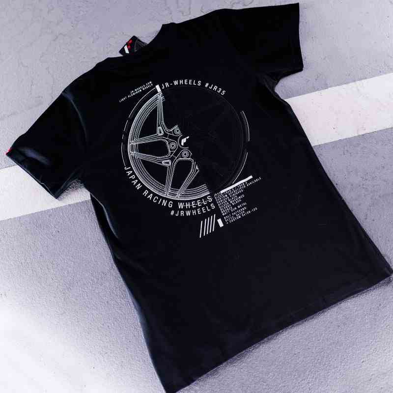 JR Men's T-Shirt JR-35 Black Size M